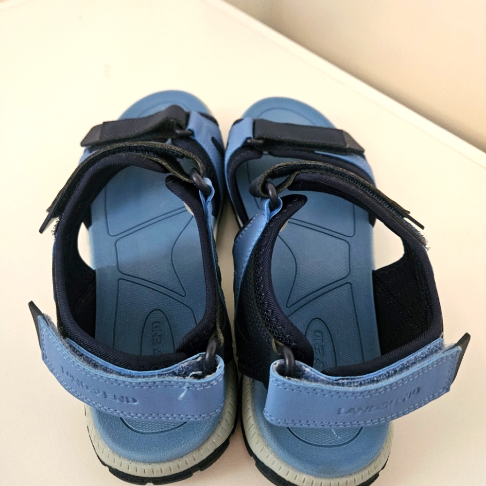 Lands End Womens All Weather Sandal Trail Hiking Comfort Shoes Deep Sea Navy US9 - Picture 6 of 9